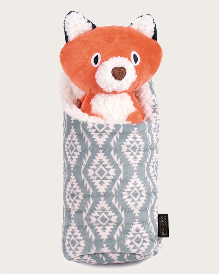 PET PLUSH CAMPING FOX TOY